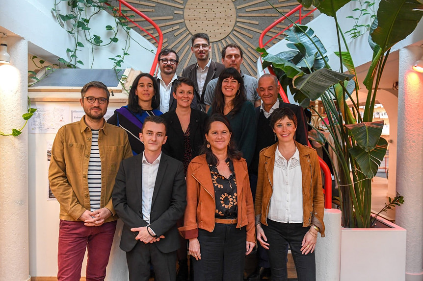 Photo des soutiens politiques de la liste